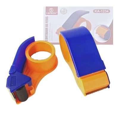 Cortador de Fita Adesiva Kapbom KA-1234 Suporte Dispensador para Rolos Padrão Azul