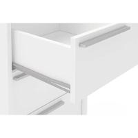 Multiuso Escritório Maia c/ 4 Gavetas e Rodízios Branco - Politorno - 2