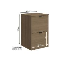 Multiuso Escritório Frame F205 c/ 2 Gavetas e 1 c/ Chave Munique - Kappesberg