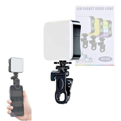 Luminária Clip Led Rgb Ay-83 para Videoconferência em Celular Notebook e Tablet Xlsa