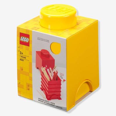 Caixa Lego Organizadora 1 Botão para Brinquedos 2L Polipropileno Empilhável Zonacriativa
