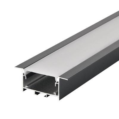 Perfil de Embutir para Fita LED Vast 50mm Preto 3m Nordecor Iluminação