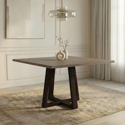 Mesa de Jantar Isabela 4 Lugares Retangular Tampo Freijó Marrom Ideal Decor