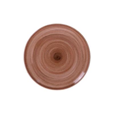 Prato Sobremesa Paraty Mocha em Porcelana 19cm para Servir Doces Tramontina
