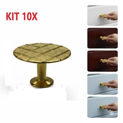 Puxador em Abs para Móveis com Parafuso de Fixação Design em Bola Moderno e Durável