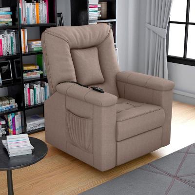 Poltrona do Papai Reclinável Elétrica Porshe Suede Capuccino Conforto Motorizado Matrix