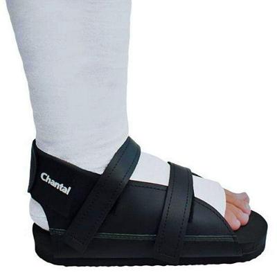 Sandália para Gesso Chantal C710 para Apoio de Bota Gessada Preto Tamanho Gg