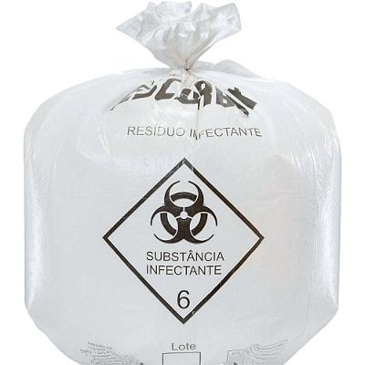 Saco para Lixo Infectante Descarbox para Resíduos Biológicos 50L Pacote com 10 Unidades