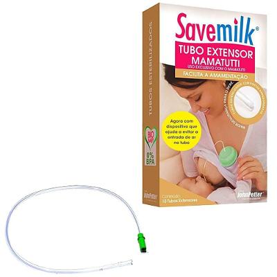 Tubo Extensor para Amamentação Mamatutti para Relactação e Suplementação 10 Unidades Savemilk