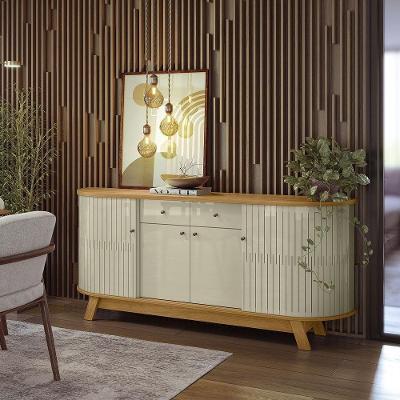 Buffet Decorativo Pitt G97 4 Portas 2 Gavetas MDP Cumaru-opala Gran Belo