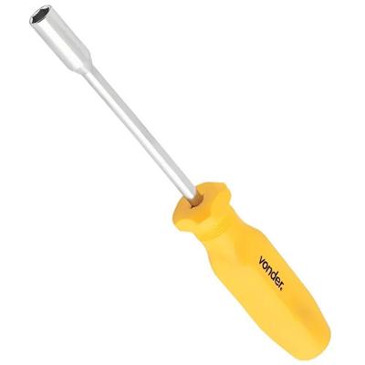 Chave Canhão 11mm X 125mm 3670011000 para Parafusos Sextavados Aço Cromo Vanádio Amarelo Vonder