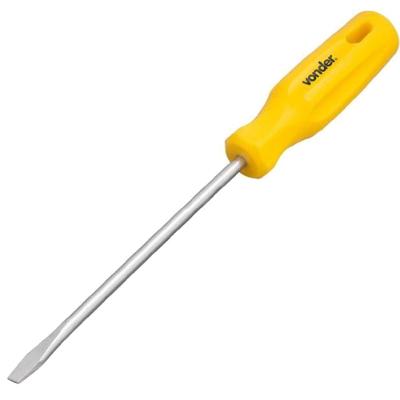 Chave de Fenda l 1-4" X 6" 3070214600 Aço Cromo Vanádio Amarelo Vonder
