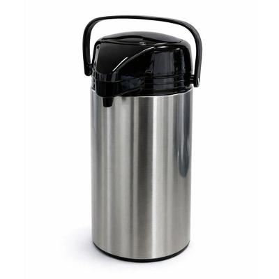 Garrafa Térmica 1,9L Inox Pressão Bomba para Café Escritório Prata Carisma