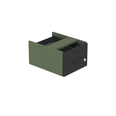 Gaveteiro Aéreo GA02G P15 2 Gavetas MDP BP Suspenso Sávia Preto Pandin Móveis