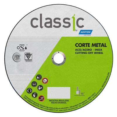Disco de Corte para Esmerilhadeira Classic AR302 230x3,0x22,23mm Aço Inox Norton