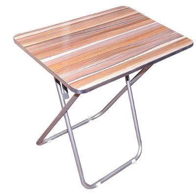 Mesa Dobrável Portátil Retangular Alumínio e Madeira 70x50cm para Home Office Yeet