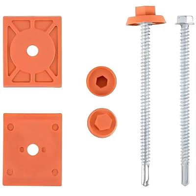 Kit Vedação e Fixação Telha Pvc Plan 6 Ondas P4010005 Terracota 20 Peças Afort