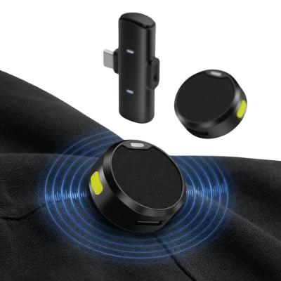 Kit Microfone sem Fio Usb C Dual MDM Dois Clip On Receptor USB-C