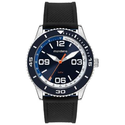 Relógio Masculino 33032G0MVNI2 Analógico Pulseira de Silicone Azul Mondaine