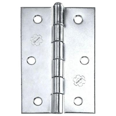Dobradiça 850 Até 35kg em Aço Carbono Zincado Kit com 3 Unidades e Parafusos Silvana