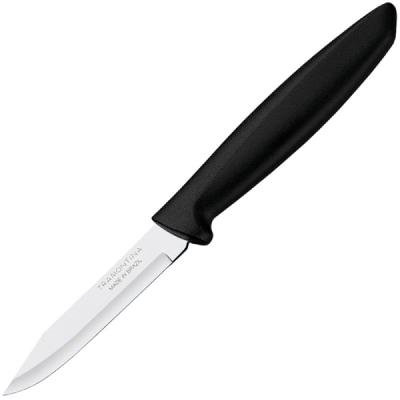 Faca para Legumes e Frutas Plenus 23420103 Aço Inox com Cabo Preto 3 Polegadas Tramontina