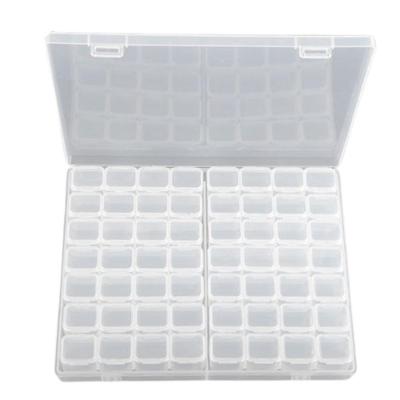Porta Comprimidos Yeet Transparente Branco Lux com 56 Divisorias