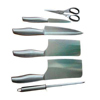 Conjunto de Facas 7 Peças com Suporte Aço Inoxidável Cabo Ergonômico para Cozinha Carisma
