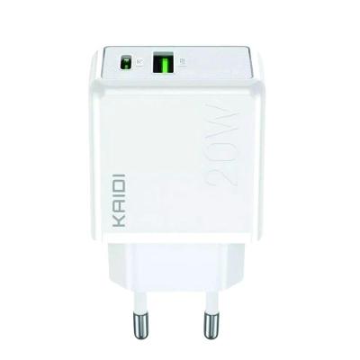 Fonte Carregadora 20W MDM Usb C e Usb com Cabo Lightning Reforçado Branco