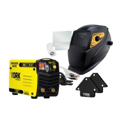 Inversor de Solda 180A Super Combo com 7 Peças Bivolt Tork Brasil