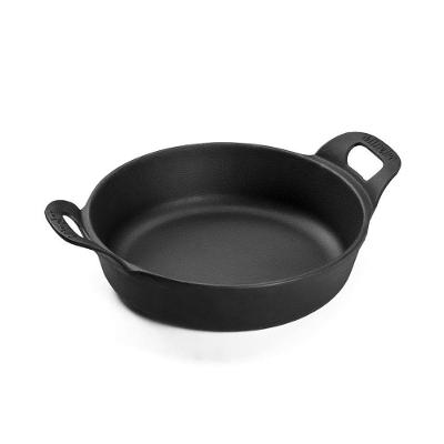 Travessa Redonda Estilo com Alça 14cm 0,4L Ferro Fundido para Fogão e Forno Panela Mineira