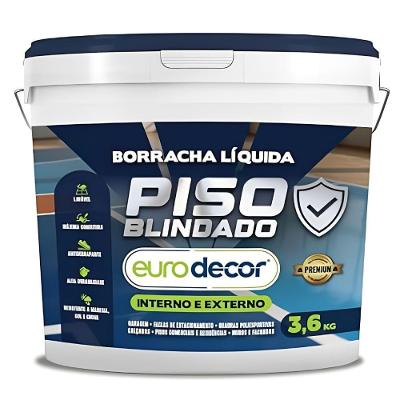 Borracha Líquida para Piso 3,6kg 03.01.01.2009 Impermeável Azul Eurodecor