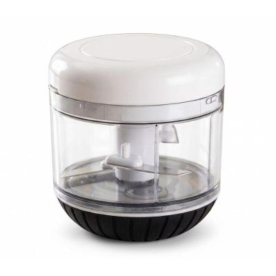 Mini Processador Manual de Alimentos Triturador 300ml Plástico com 3 Lâminas Branco Star Master