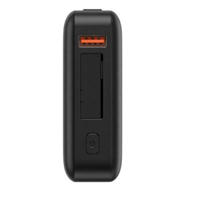 Carregador Portátil MDM com Display LED e Cabos Retráteis Embutidos Preto