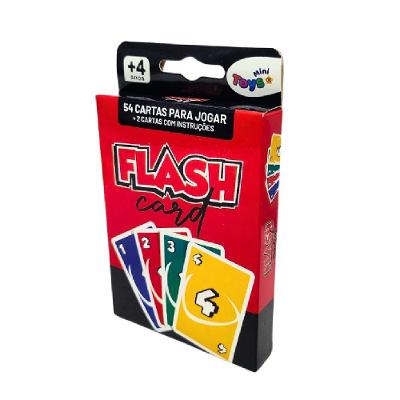 Jogo de Cartas Infantil Educativo Flash Card 6338 Branco Mini Toys