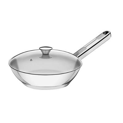 Frigideira Ventura Aço Inox com Tampa de Vidro 24cm 1,3L Tramontina