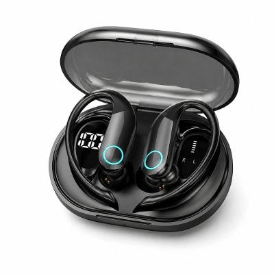 Fone Bluetooth Wireless Esportivo MDM Arc com Gancho Auricular Bateria 4 Horas Preto