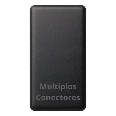 Power Bank MDM Elegante Slim para Dispositivos com Textura Premium Antiderrapante Preto