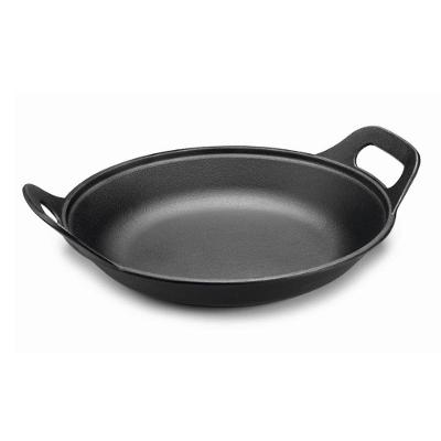 Panela para Risoto CHEF 4045PM Ferro Fundido Base Oval Uso em Fogão Preto Panela Mineira 2,5L