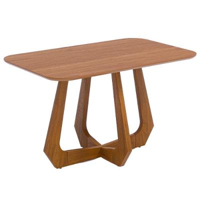 Mesa de Jantar Bromélia 4 Lugares Retangular Mdf 130x80cm Cinamomo Milani Movelaria