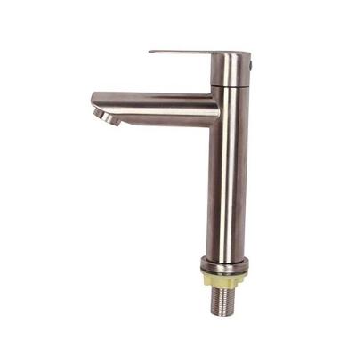 Torneira de Bancada Retrô para Lavatório Aço Inox Escovado com Rosca 1-2 Startools