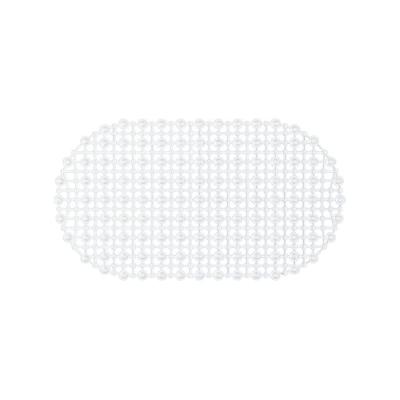Tapete para Box Antiderrapante com Ventosas PVC 64cm X 34cm Transparente Yin's