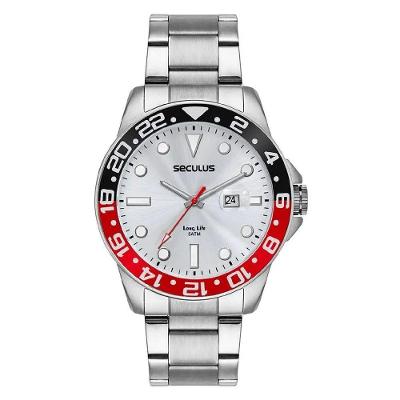 Relógio Masculino 44210G0SVNA2 Analógico em Aço Inox com Calendário Séculus