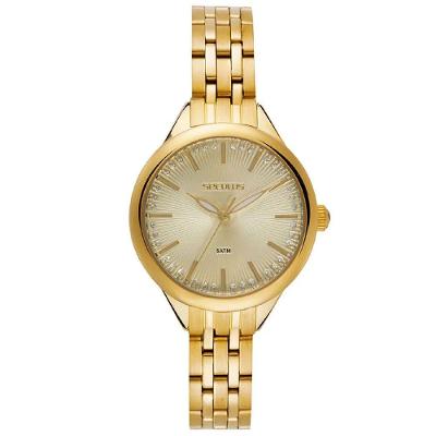 Relógio Feminino 44349LPSVDS1 Analógico Aço Inox Dourado Séculus
