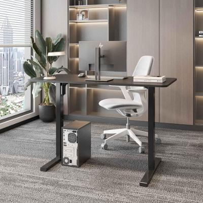 Mesa para Escritório Flexispot Regulagem de Altura Elétrica 120cm Grafite Preto Telasul