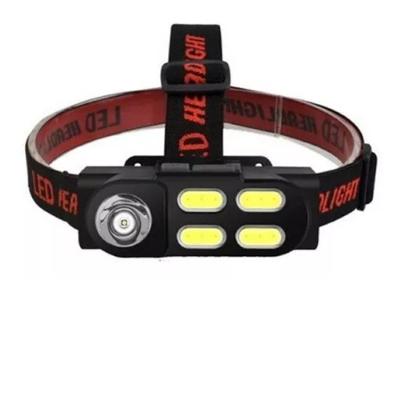 Lanterna de Cabeça Led Recarregável 120lm Cob e Xpe com Faixa Elástica Ajustável Xf