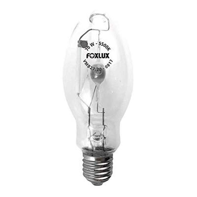 Lâmpada a Vapor Metálico Bulbo Claro 70W E27 para Galpões e Fachadas Foxlux
