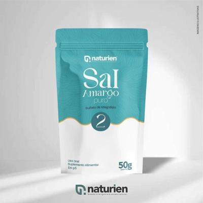 Suplemento Alimentar Naturien Sal Amargo Sulfato de Magnésio Laxante Natural Adultos 50g