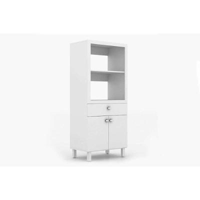 Paneleiro de Cozinha  BL-3305 c/ 2 Portas e 1 Gaveta (1 Forno) 68cm Branco - Tecno Mobili