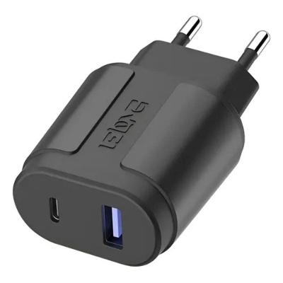 Carregador Universal Type C MDM para Celular com Carregamento Rápido 20W Preto