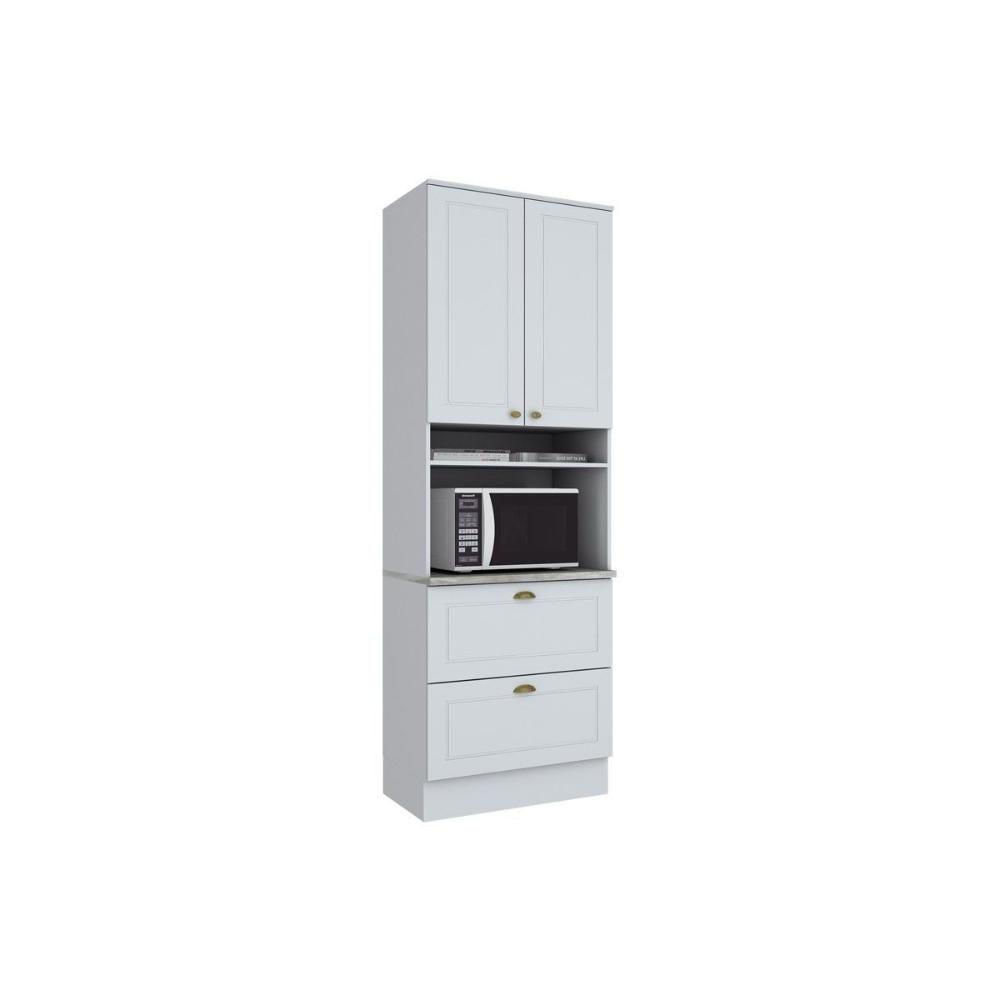 Paneleiro De Cozinha Americana C/ 2 Portas E 2 Gavetas (1 Forno) 71,5cm Branco - Henn - 1